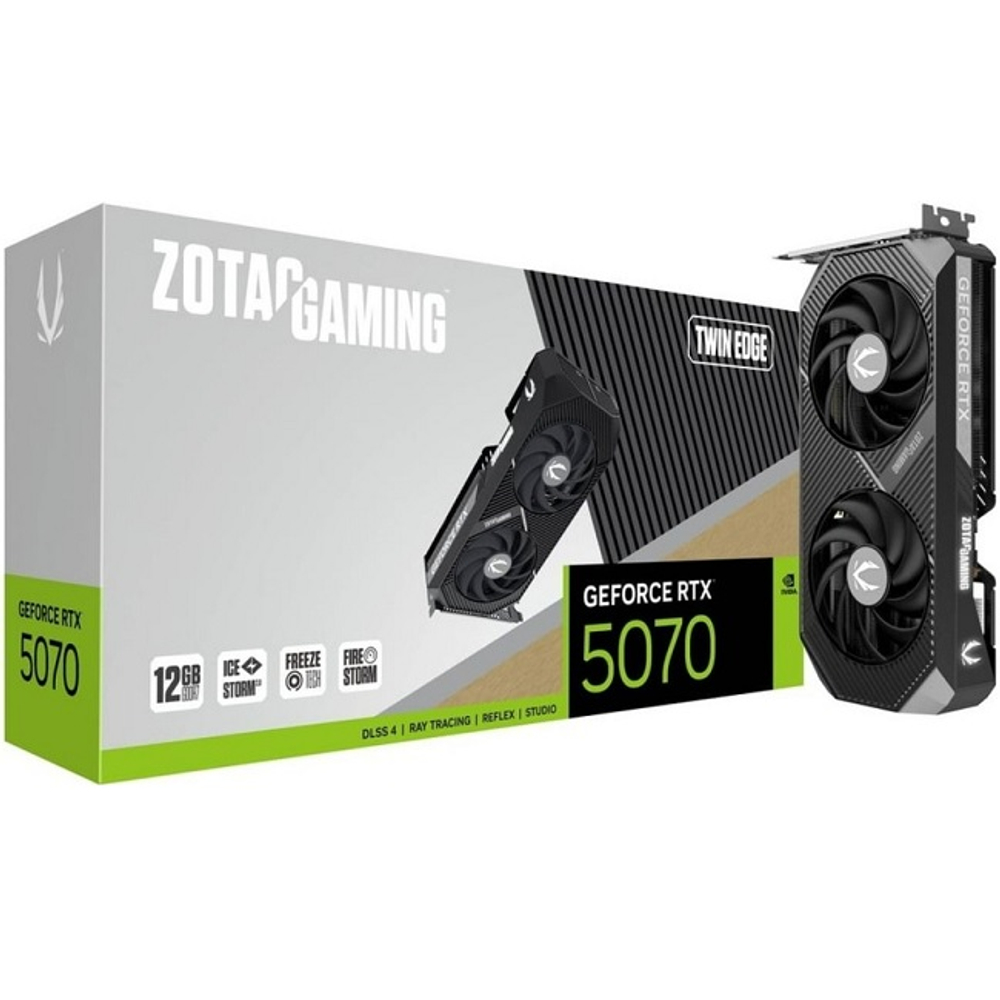 Видеокарта Zotac GeForce RTX 5070 TWIN EDGE 12GB (ZT-B50700E-10P)
