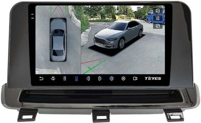 Магнитола для Nissan Rogue T33, X-Trail T33 2020+ (поддержка 360, рамка тип 2) - Teyes CC3-2K-360 на Android 10, Быстрая, 2K QLED, CarPlay, 4G SIM-слот, 4 камеры в комплекте