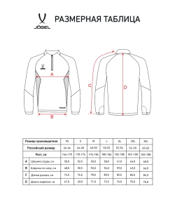 Джемпер тренировочный JÖGEL PREMIER PerFormDRY Training 1/4 Zip Top, серый