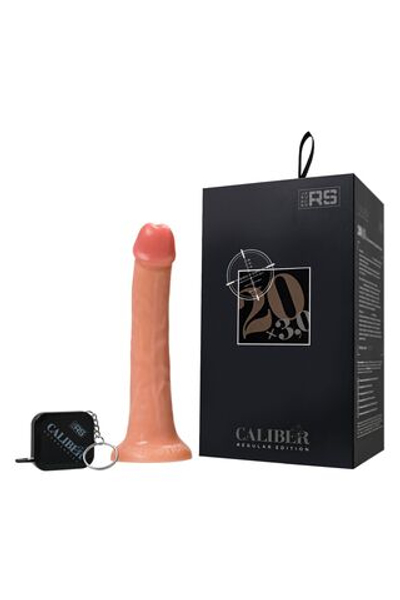 Телесный фаллоимитатор RealStick CALIBER - 20 см. (Цвет: телесный)