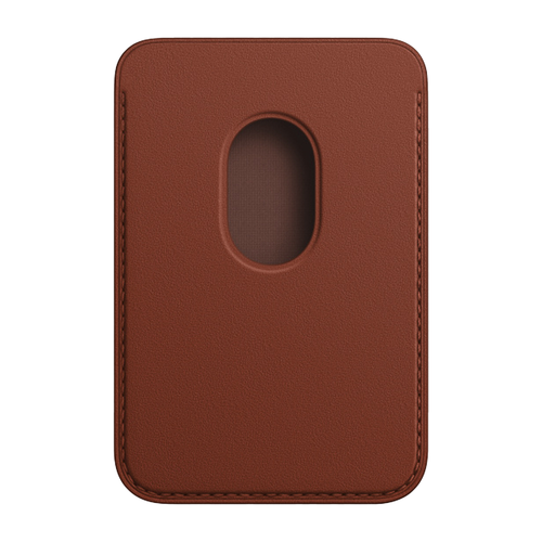 Кожаный чехол-бумажник с поддержкой MagSafe Apple Leather Wallet, Umber