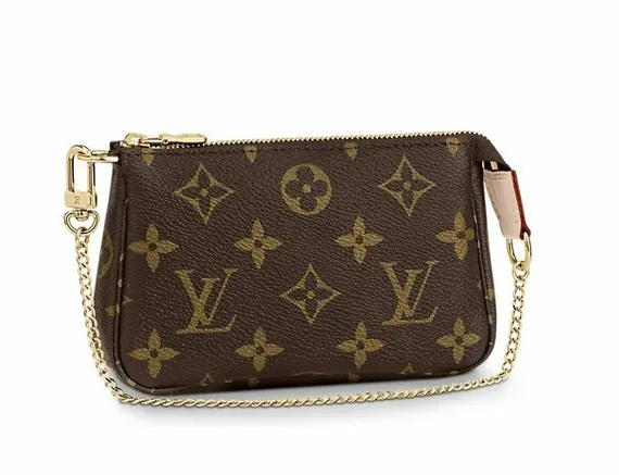 Клатч женский Louis Vuitton Mini Pochette коричневый