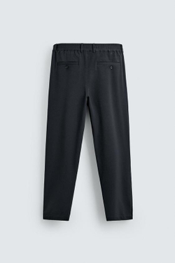 ZARA БРЮКИ STRAIGHT FIT КОМФОРТ, МОРСКОЙ СИНИЙ
