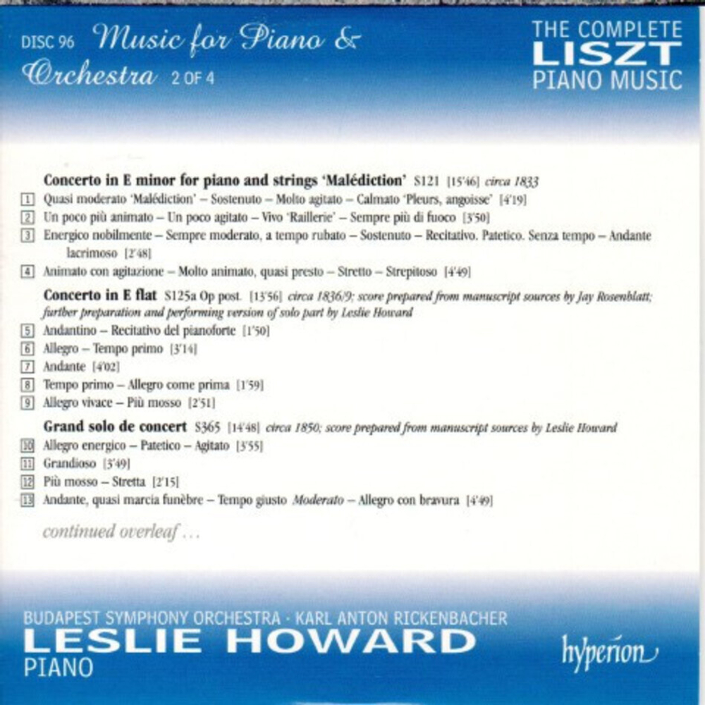 Leslie Howard / Liszt: The Complete Piano Music (99CD)