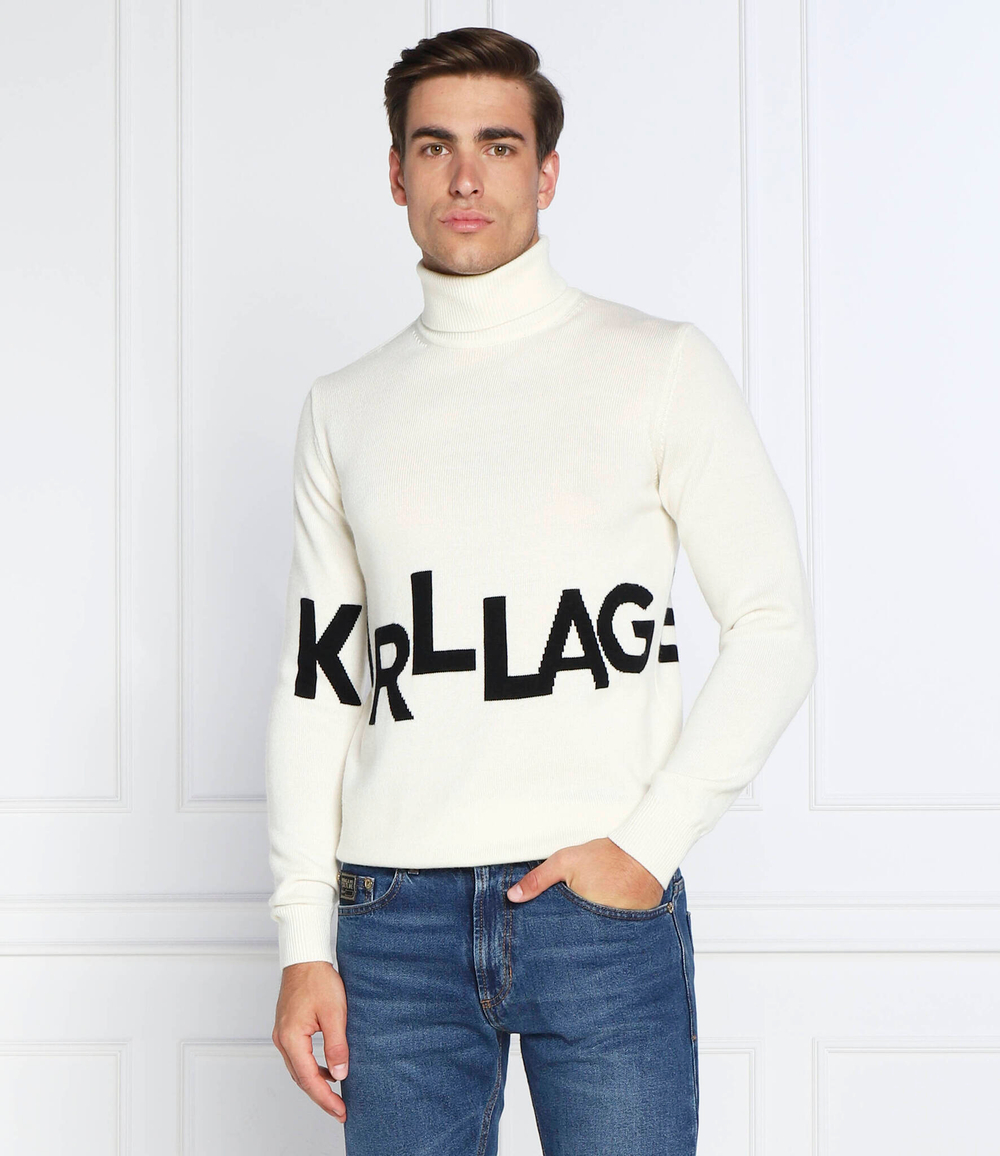 Хлопковый гольф Karl Lagerfeld - кремовый(655020 524399)