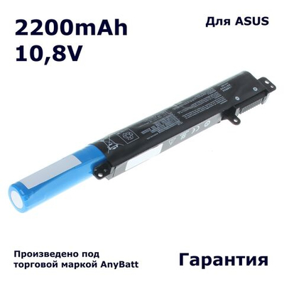 Аккумулятор AnyBatt 2200mAh для ноутбука Asus F507, R507, X407, X507 (A31N1719)