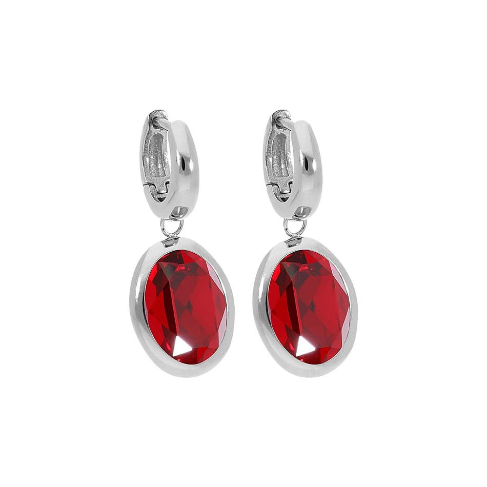 Серьги Qudo Creole TIVOLA small S siam 310509 R/S
