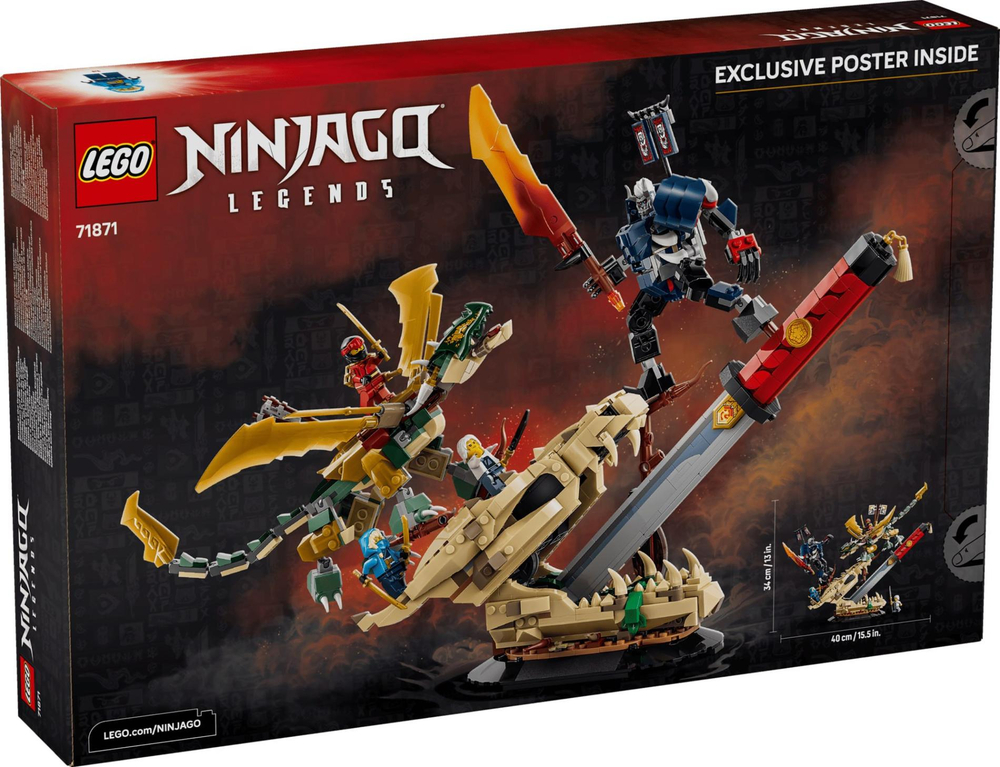 Конструктор Лего Ниндзяго Битва клинков дракона 71871 | LEGO NINJAGO Battle at the Dragon’s Blade | 1016 деталей | 9+