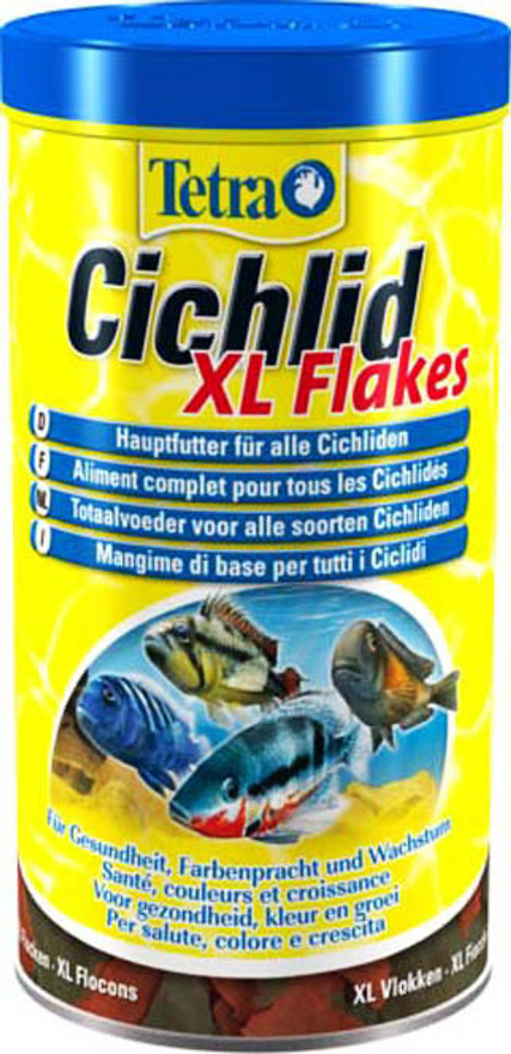 Корм для рыб TetraCichlid XL, корм для всех видов цихлид , крупные хлопья 1л