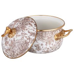 НАБОР КАСТРЮЛЬ LEFARD ЭМАЛИРОВАННЫХ СЕРИЯ ROYAL GARDEN, 6ПР. 2,1Л, 2,8Л И 3,8Л