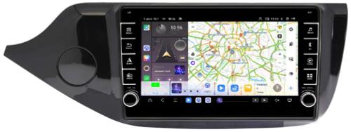 Магнитола для KIA Ceed 2 (JD) 2012-2018 (рамка глянцевая) - Kuberg EW-1781 (кнопки и крутилки) Android 13, Быстрая, CarPlay, 4G SIM-слот