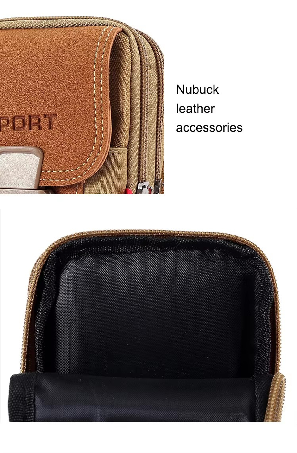 Универсальный поясной подсумок-чехол Waist bag vertical model