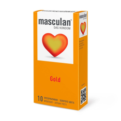 Презервативы Masculan 5 Ultra Золотого цвета, 10шт