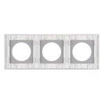 Рамка стеклянная FRM-GLARE-GC-3-WH (Arlight, -)