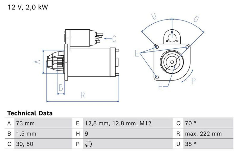 BOSCH - 0986026410-BOC - Starter