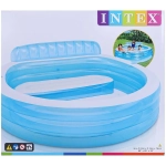Бассейн надувной 229*218*79 см Swim Centre Family Lounge с подголовником Intex (57190NP)