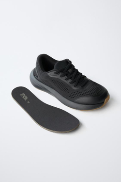 ZARA КРОССОВКИ BAREFOOT, ЧЕРНЫЙ