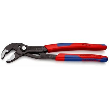 Высокотехнологичные сантехнические клещи KNIPEX Cobra 87 02 250SB, 250 мм, Cr-V, серые, 2-к рукоятки, с подвесом, KN-8702250SB
