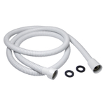 Шланг душевой 150 см имп/кон,EPDM,нерж.сталь БЕЛЫЙ МАТОВЫЙ MIXLINE МЛ-2-150/MIX-2-150(коробка)