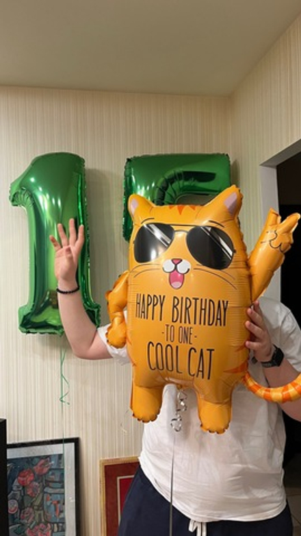 Набор 15 лет крутому коту