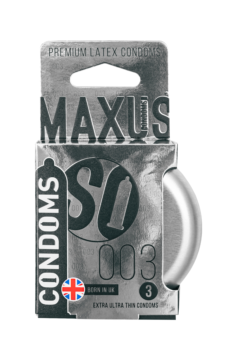 Презервативы Maxus 003, ультро-тонкие, латекс, железный кейс, 3 шт.