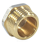 Заглушка латунь никель Ду 40 (1 1/2") НР 9017 ГОСТ 32585-2013 Aquasfera 9017-05