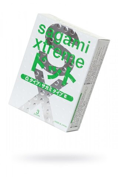 Презервативы Sagami Xtreme dotts анатомические №3