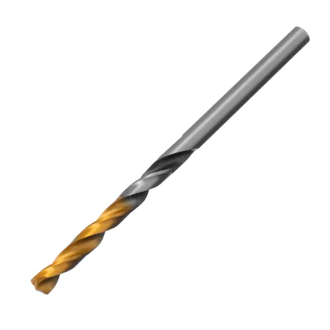Сверло спиральное по металлу 4 x 75мм, Р6М5, Golden Tip, многогранная заточка Denzel