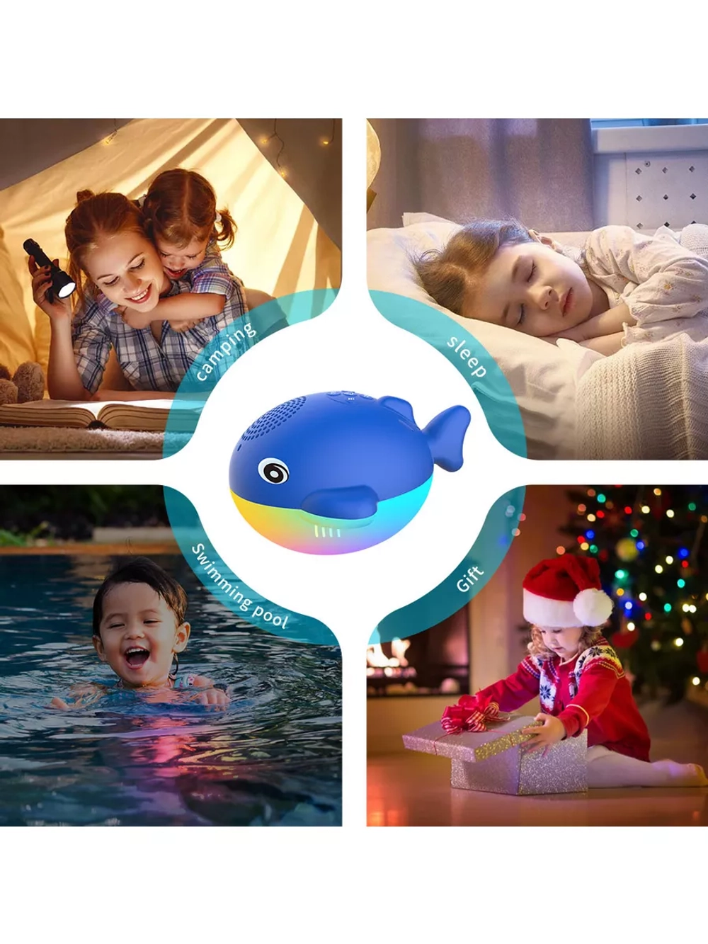 Беспроводная Bluetooth Колонка с LED подсветкой
