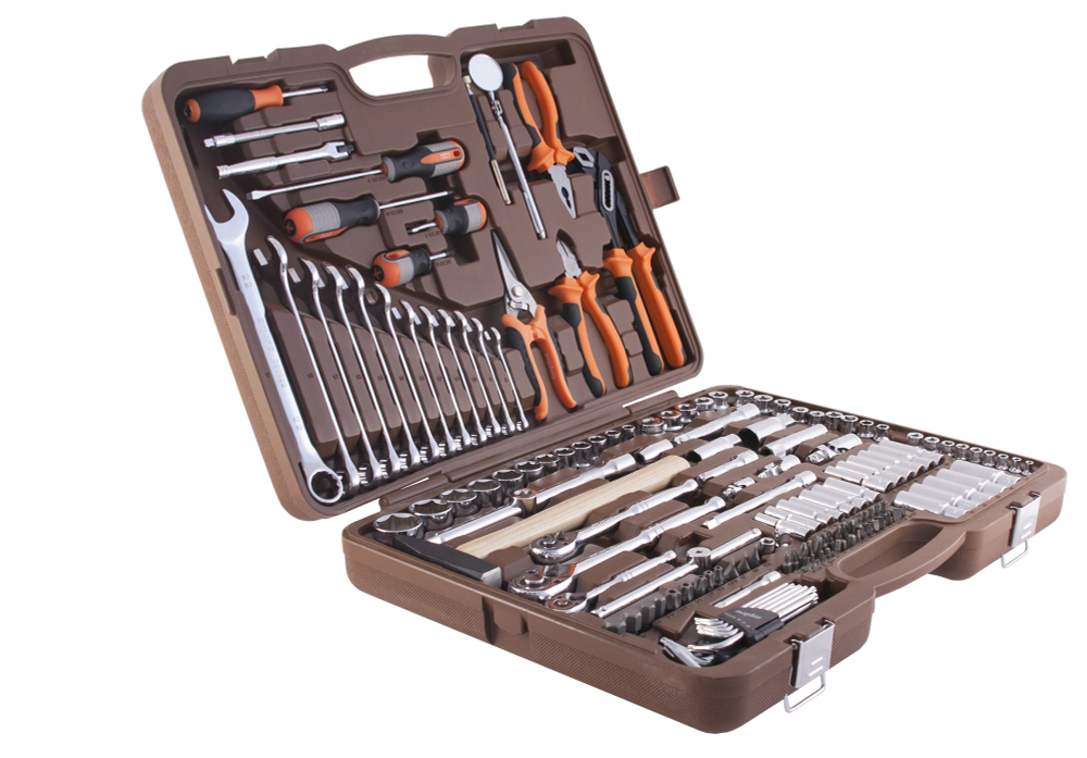OMT150S (OMT150S18) Набор инструмента универсальный 1/4", 3/8" и 1/2"DR, 150 предметов