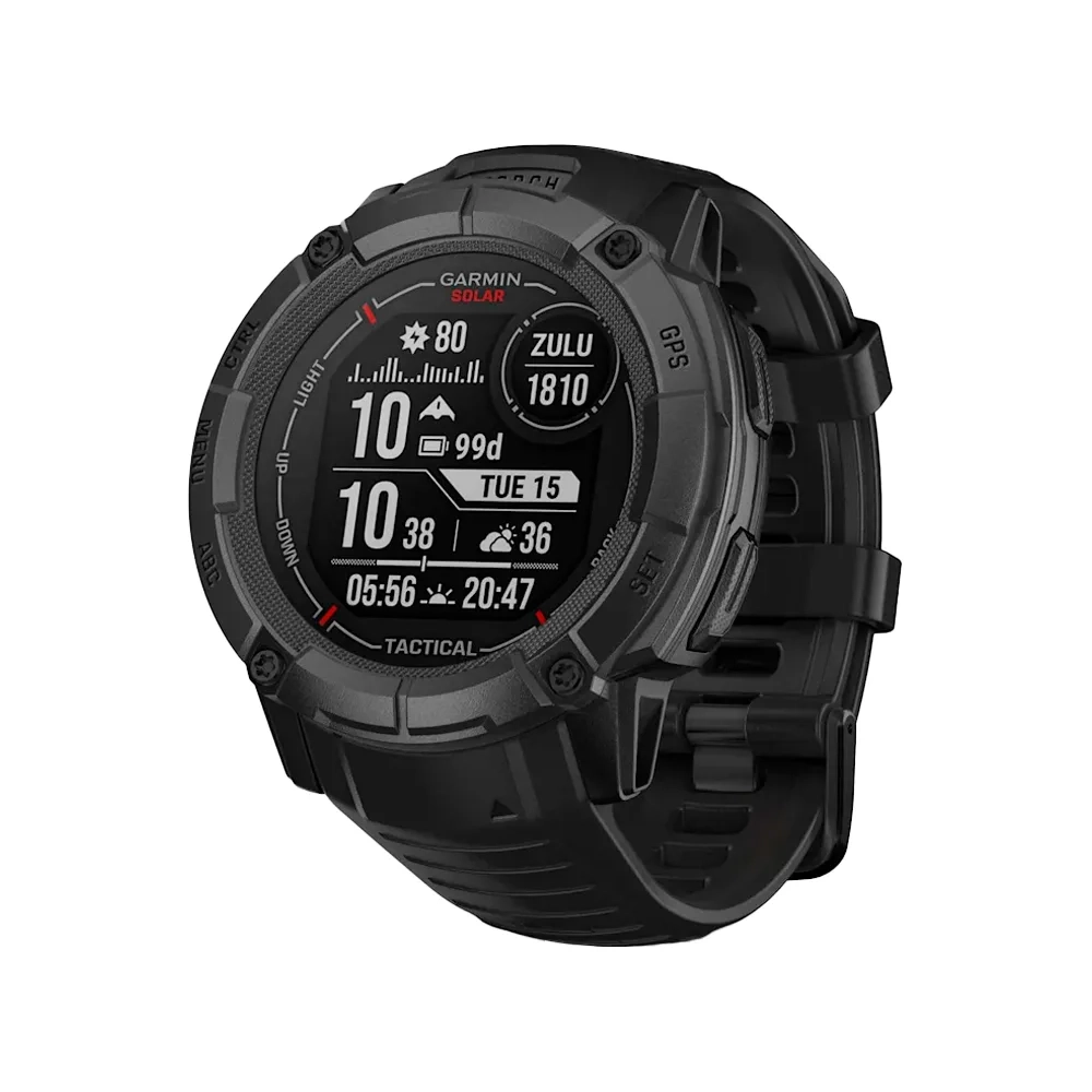 Умные часы Garmin Instinct 2X, 50mm, Solar Tactical Black (010-02805-03)
