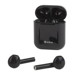 Intro BI1600 Bluetooth-гарнитура сенсорная ultra slim, с зар. кейсом, черная | Intro Bluetooth гарнитуры