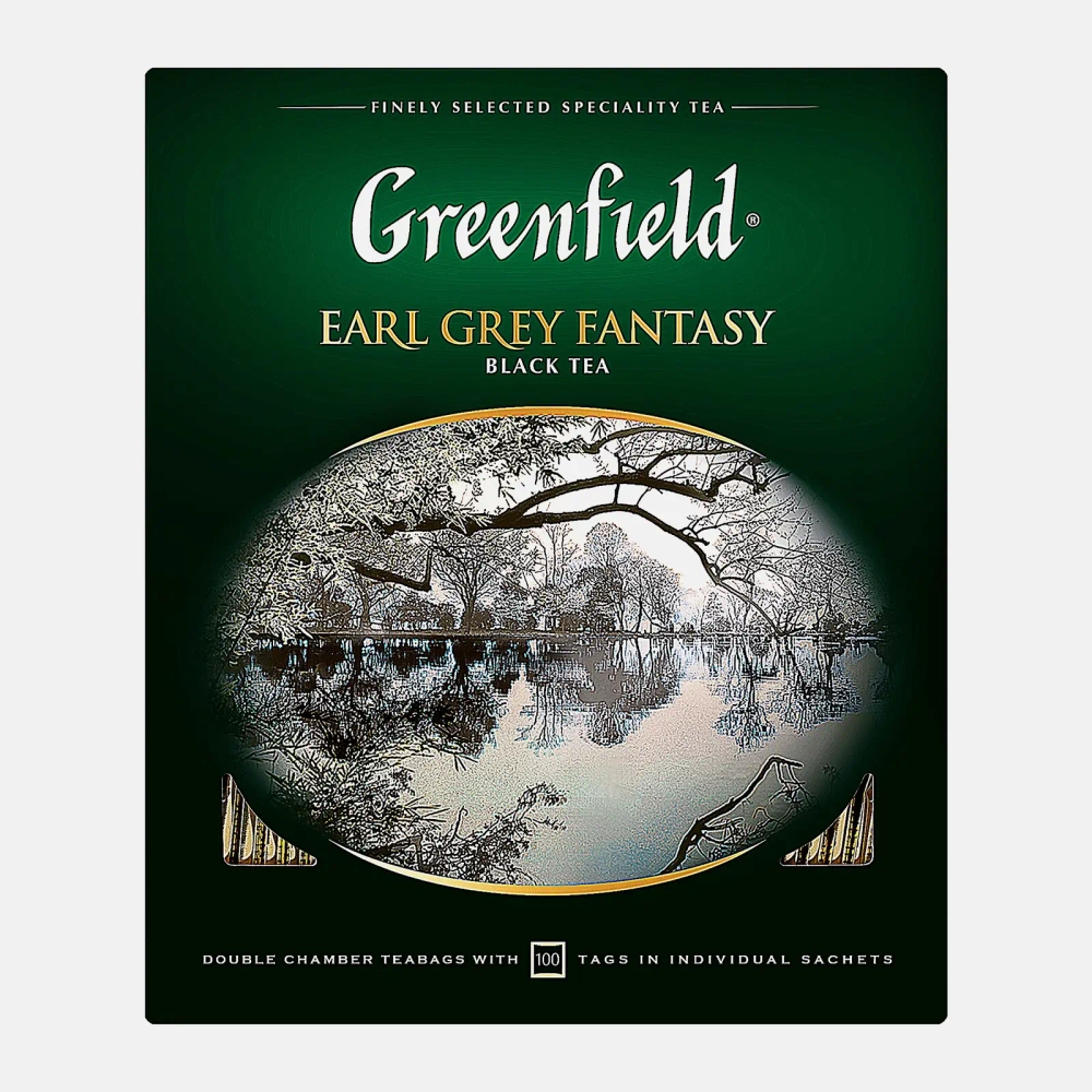 Чай черный Greenfield Earl Grey Fantasy 100пак 200г