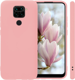 Мягкий Soft Touch чехол из силикона для XIAOMI REDMI NOTE 9 (не PRO / S!) и REDMI 10X с бархатной подкладкой