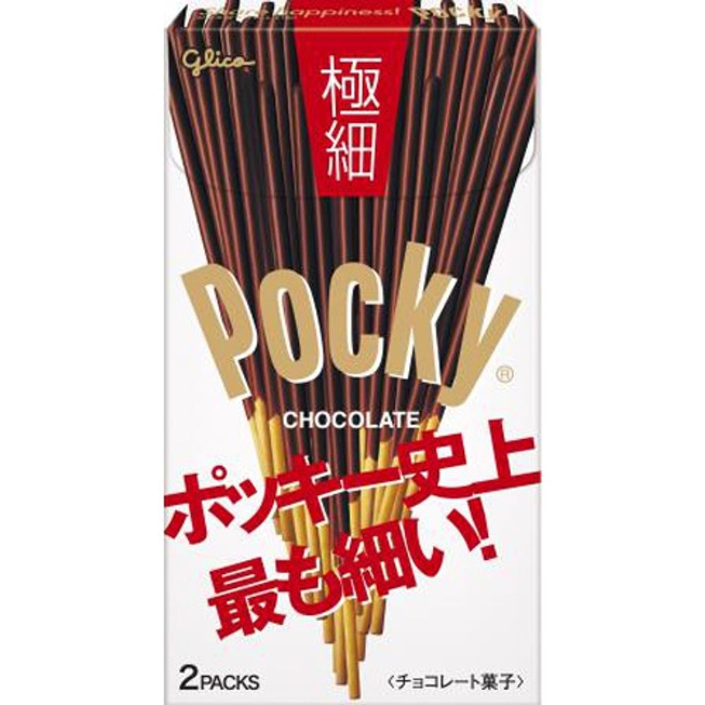 Палочки шоколадные Покки Ультра тонкие Glico, 75,4 гр