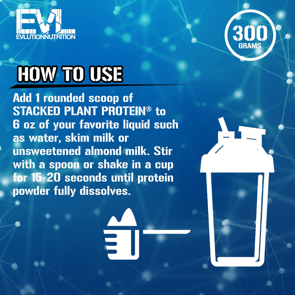 EVLution Nutrition, комплексный растительный протеин, со вкусом натуральной ванили, 300 г (0,66 фунта)
