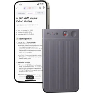 Диктофон Plaud Note с искусственным интеллектом ChatGPT, 64Gb, чёрный