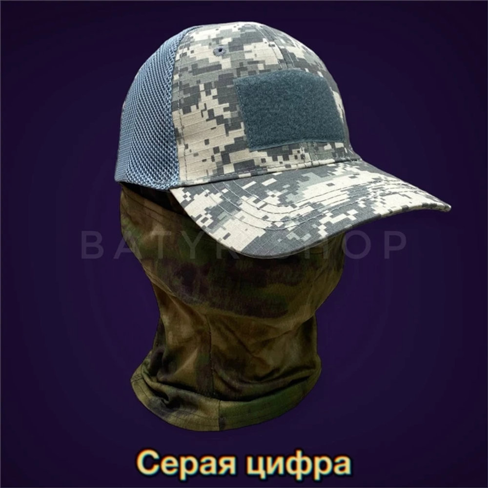Тактическая сетчатая кепка с велкро (TM-613)