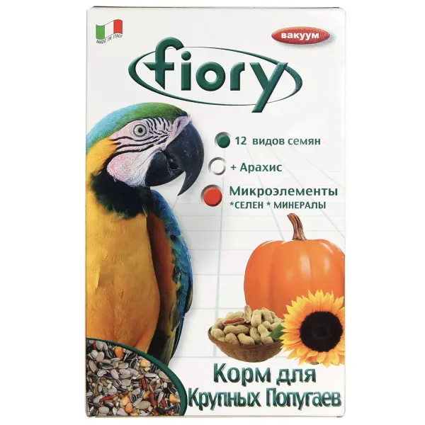 Корм для крупных попугаев FIORY Pappagalli