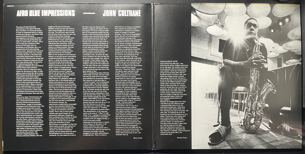 John Coltrane ‎– Afro Blue Impressions 2LP (Германия 1977г.)