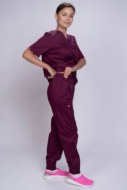 Брюки-джоггеры женские  MedicLine (Dark Magenta)