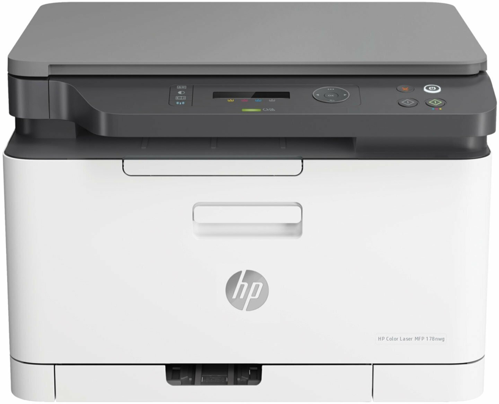 МФУ лазерное HP Color Laser 178nw 3 в 1, А4, 18 стр./мин, 20000 стр./мес, Wi-Fi, сетевая карта, (4ZB96A)