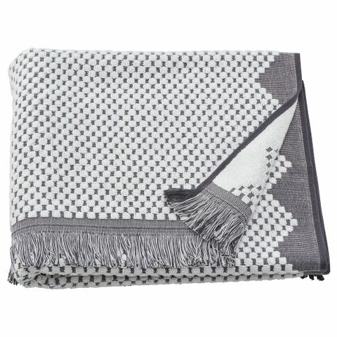 Полотенце банное IKEA FJALLSTARR (ФЬЯЛЛСТАРР), Серый, 70х140 см