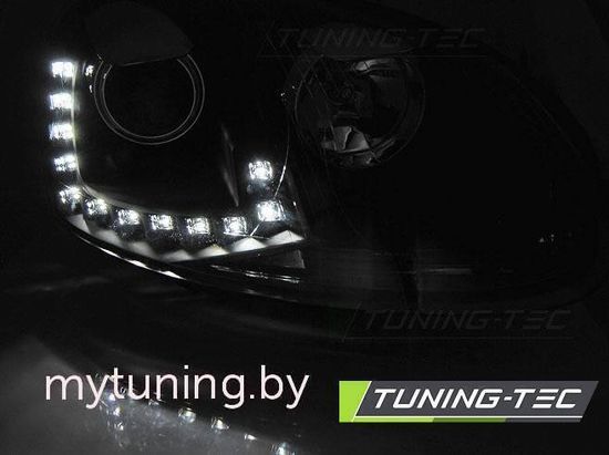 Передние фары для Volkswagen Golf V (03-09) / Jetta V (05-...) Black