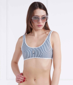 Топ бикини Tommy Hilfiger - темно-синий(UW0UW04106)