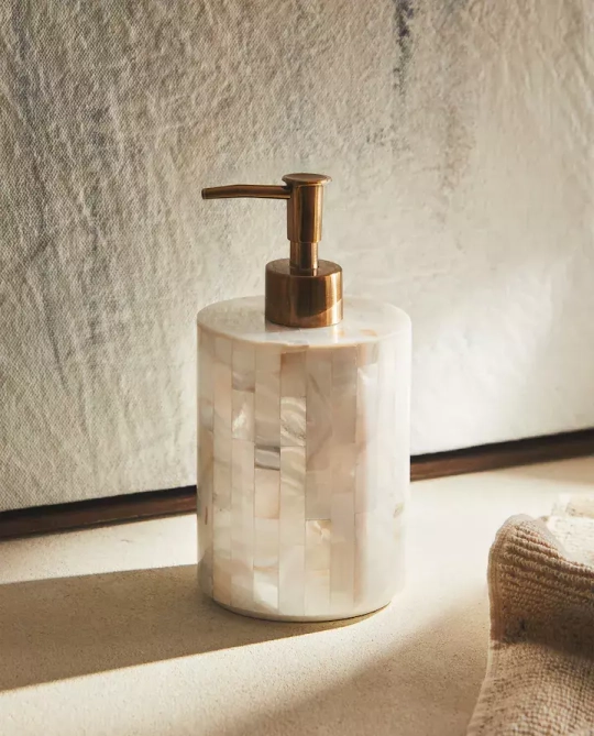 ZARA HOME ДОЗАТОР ДЛЯ МЫЛА С ЭФФЕКТОМ ПЕРЛАМУТРА