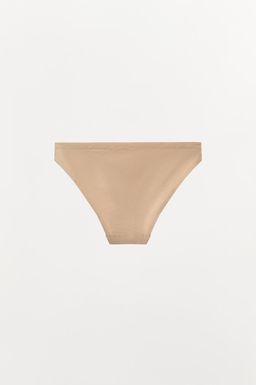 ZARA БЕСШОВНЫЕ ТРУСЫ, БЕЖЕВЫЙ