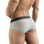 Серые мужские трусы-брифы Clever Natura Piping Brief