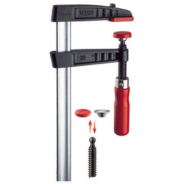 Струбцина чугунная 200/100, 6 кН, деревянная ручка Bessey TG20