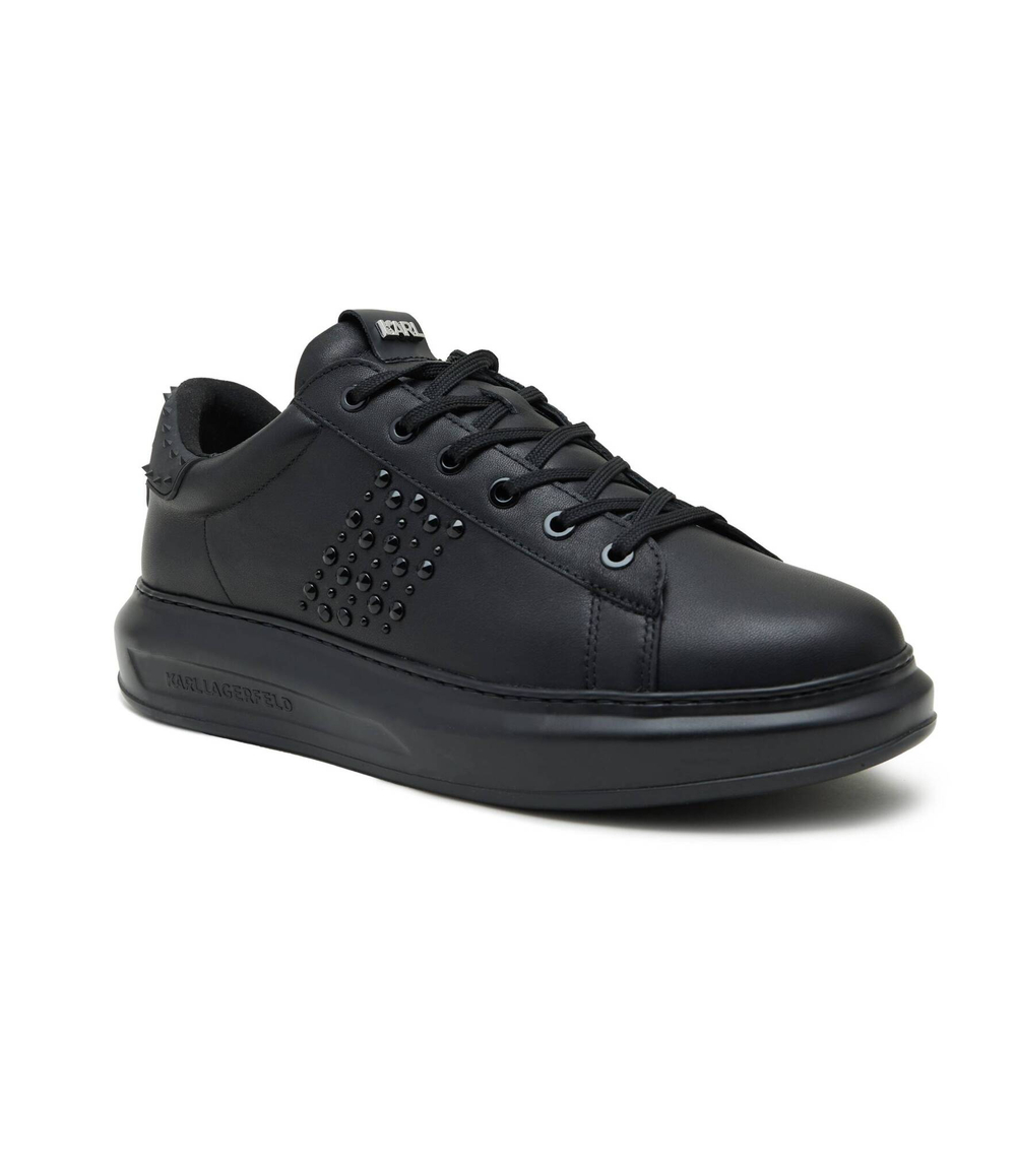 Кожаные кроссовки kapri Karl Lagerfeld - черный(KL52574)